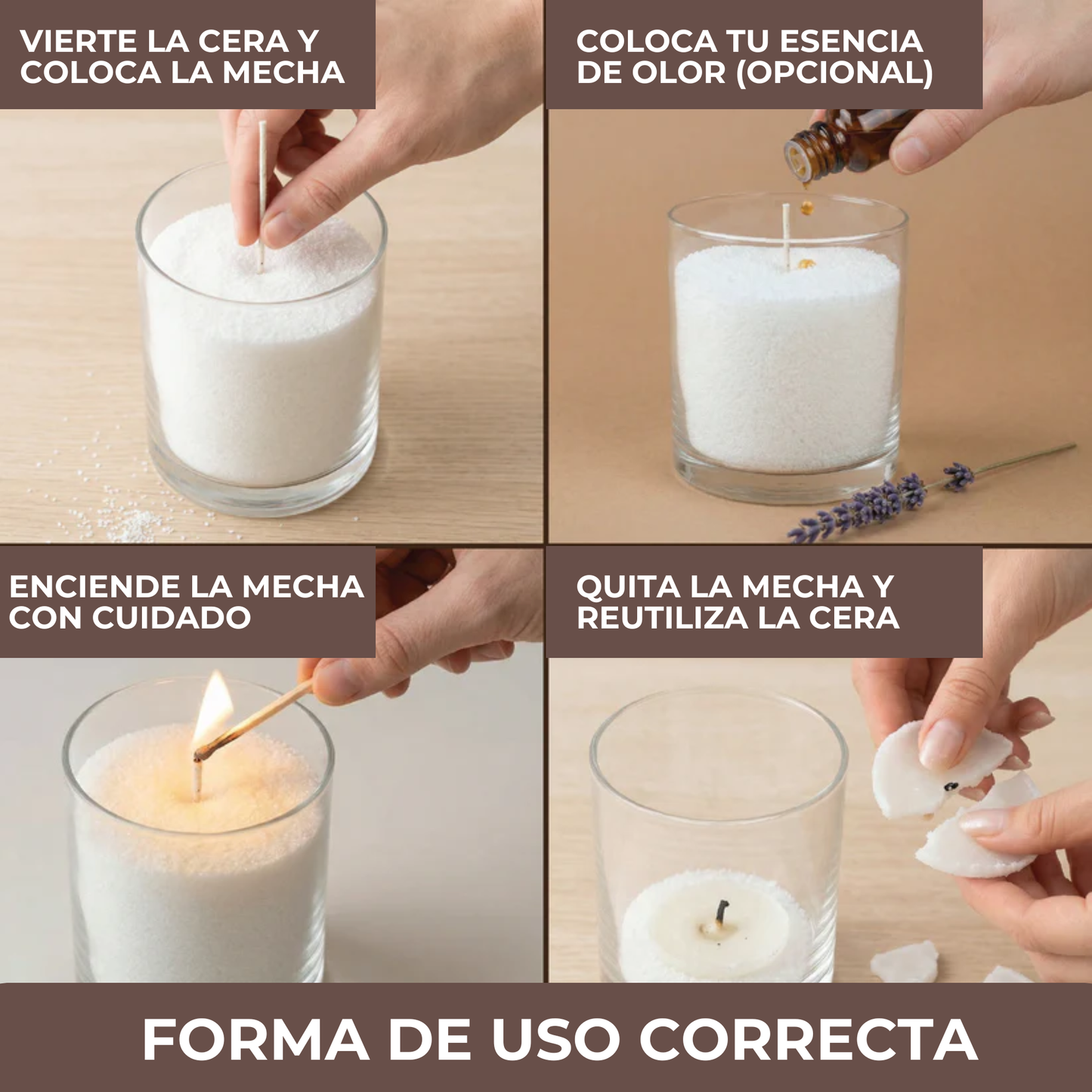 Perlas de Cera para Velas DustiPlus (453 gr)